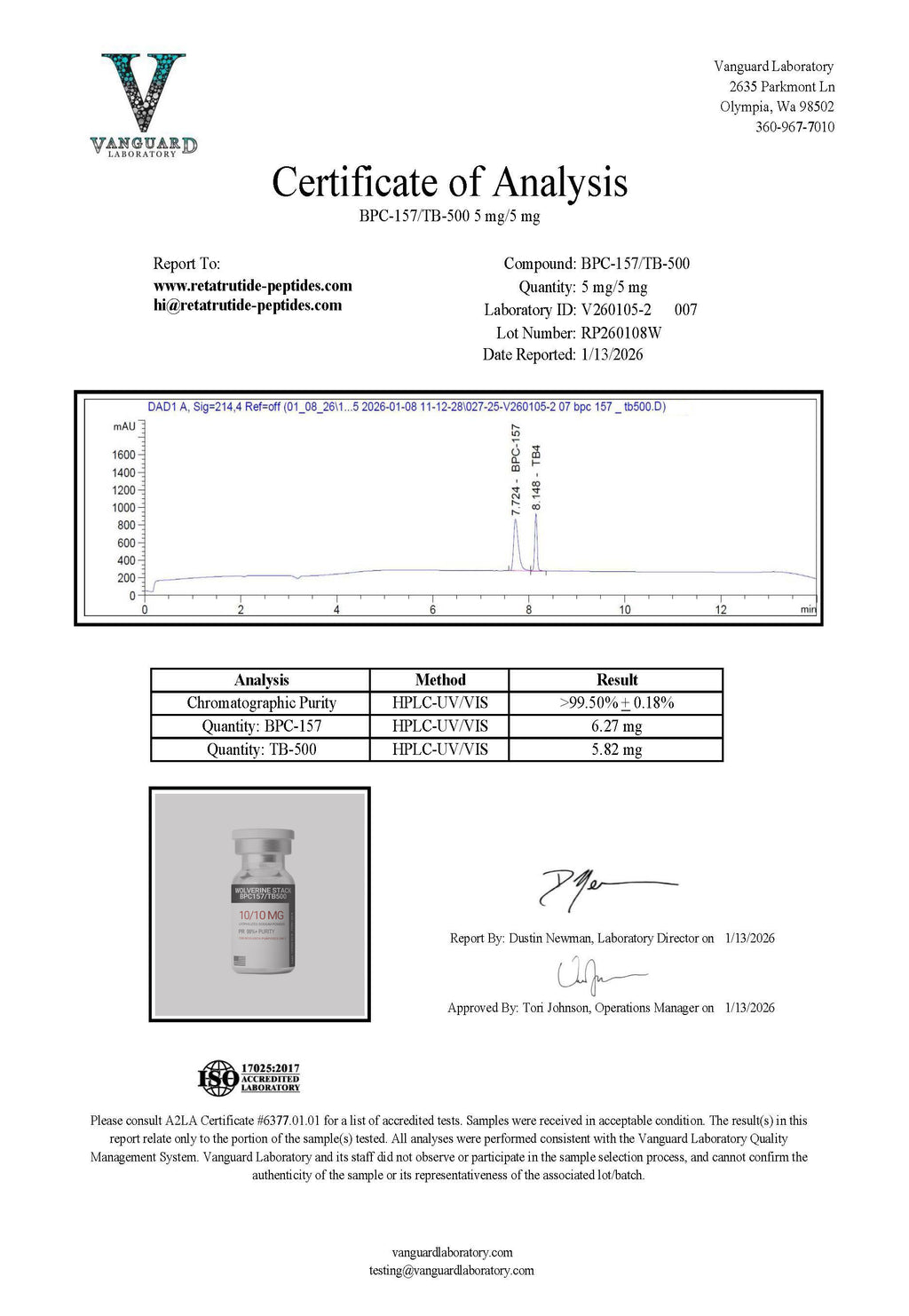 Wolverine Blend BPC-157/ TB-500