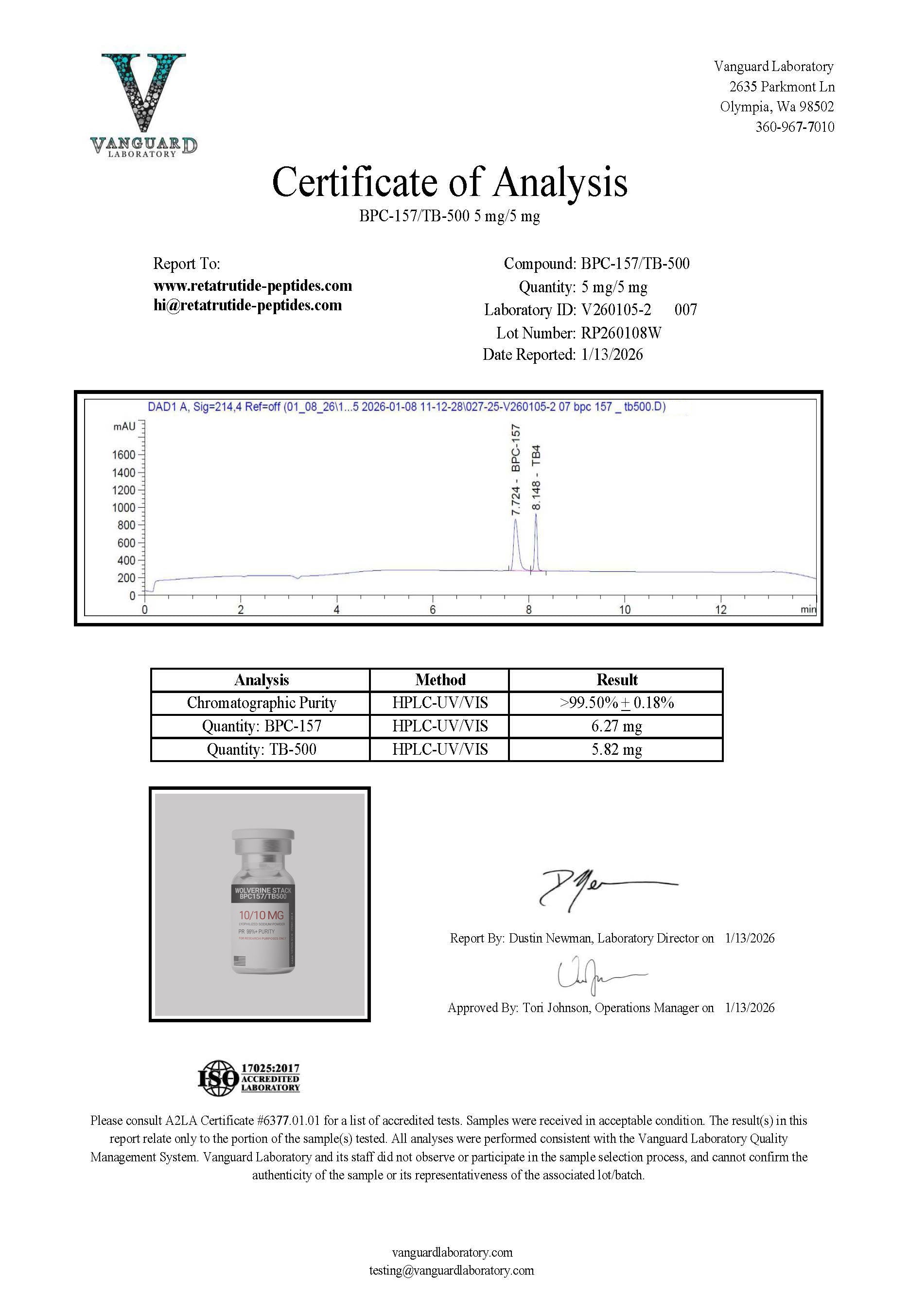 Wolverine Blend BPC-157/ TB-500